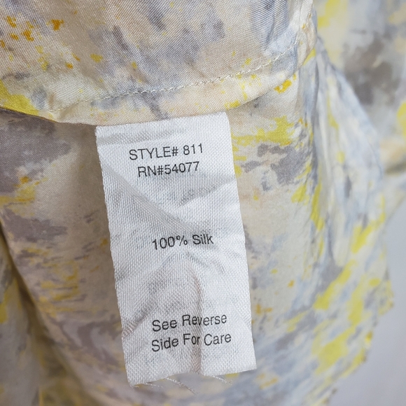 CAbi | 100% Silk Sleeveless Marbled Womens Small Tank Top - Picture 8 of 8